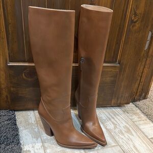 Michael Kors Collection Tan Heeled Boots